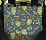 Cute Owls Leaves Pattern Dog Car Seat Covers