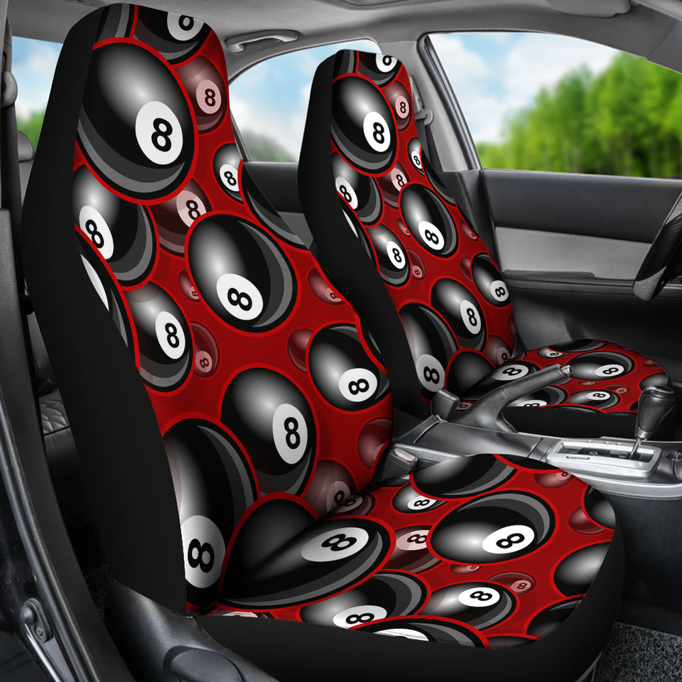 Billiard Ball Pattern Print Design 05 Universal Fit Car Seat Covers
