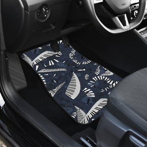 Piano Pattern Print Design 02 Front and Back Car Mats