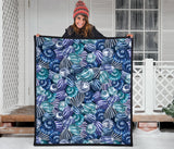 Shell Design Pattern Premium Quilt