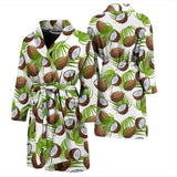 Coconut Pattern Print Design 04 Men's Bathrobe