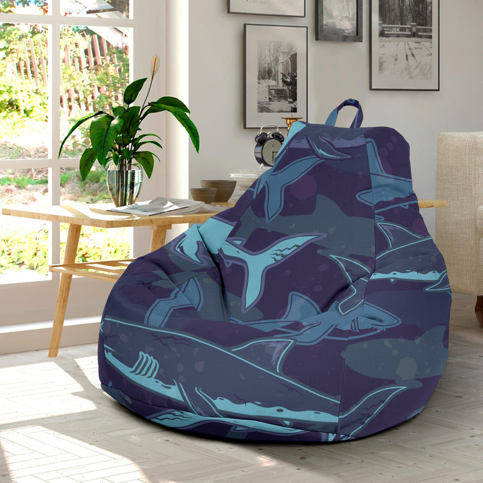 Shark Pattern Bean Bag Cover
