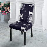 Chihuahua Space Helmet. Astronaut Pattern Dining Chair Slipcover
