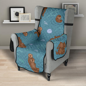 Sea otters pattern Chair Cover Protector