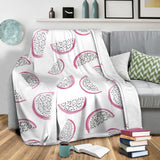 Dragon Fruit Pattern Premium Blanket