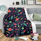 Colorful Space Pattern Planet Star Premium Blanket