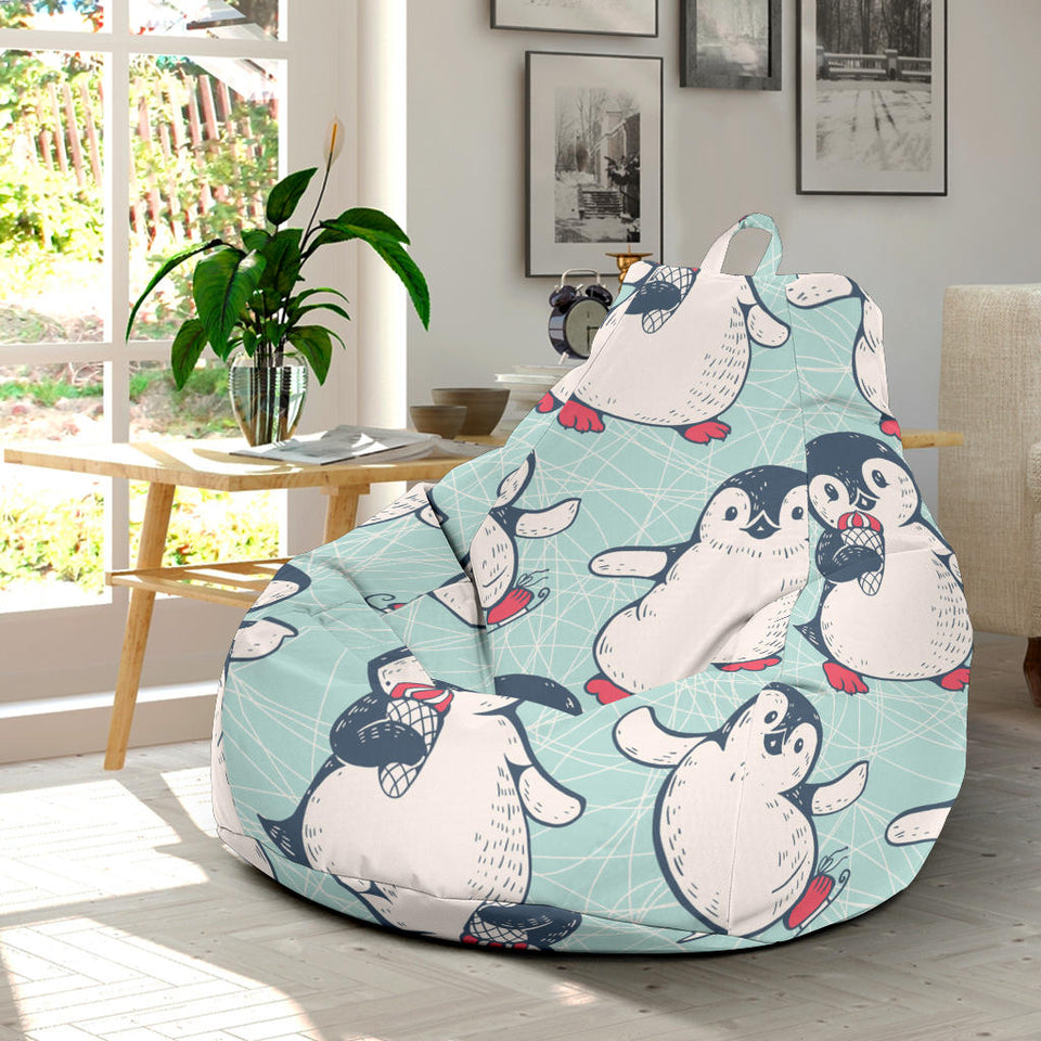 Cute Penguin Pattern Bean Bag Cover