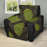 Hop pattern black background Recliner Cover Protector