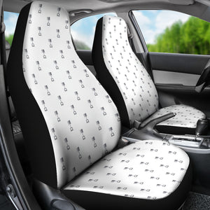 Engine Piston Background Pattern Print Design 01 Universal Fit Car Seat Covers