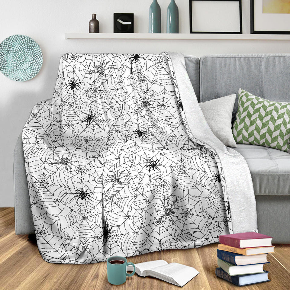 Spider Web Cobweb Pattern Premium Blanket