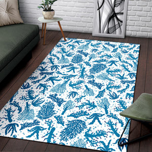 Coral Reef Pattern Print Design 01 Area Rug