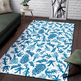 Coral Reef Pattern Print Design 01 Area Rug