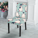 Cute Penguin Pattern Dining Chair Slipcover
