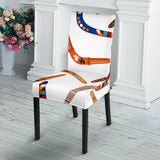 Boomerang Australian Aboriginal Ornament Pattern Dining Chair Slipcover