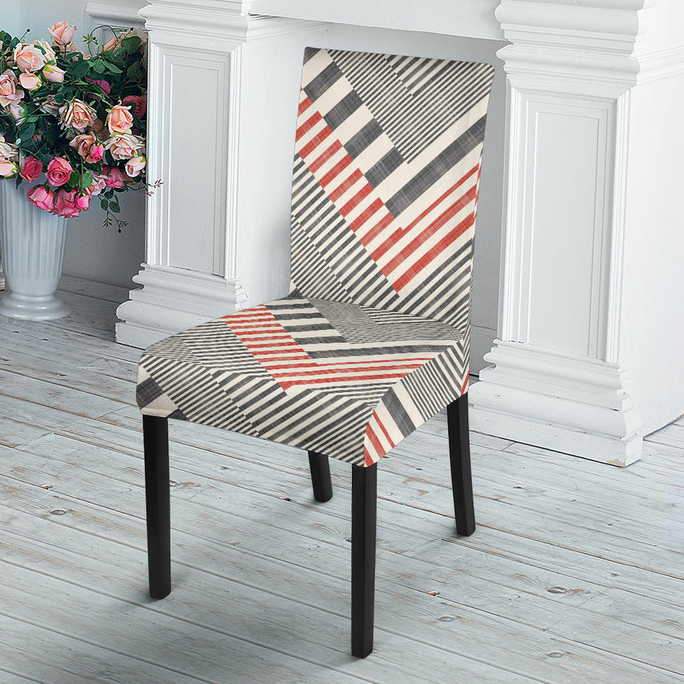 Zigzag Chevron Striped Pattern Dining Chair Slipcover