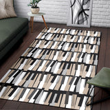 Piano Pattern Print Design 04 Area Rug