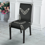 Hand Drawn Boomerang Australian Aboriginal Ornament Dining Chair Slipcover