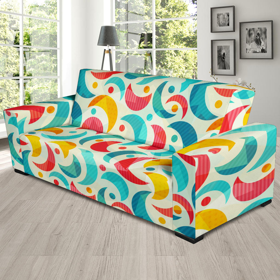 Colorful Moon Pattern Sofa Slipcover