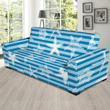 Starfish Blue Blackground Sofa Slipcover