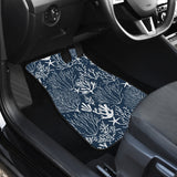 Coral Reef Pattern Print Design 05 Front and Back Car Mats