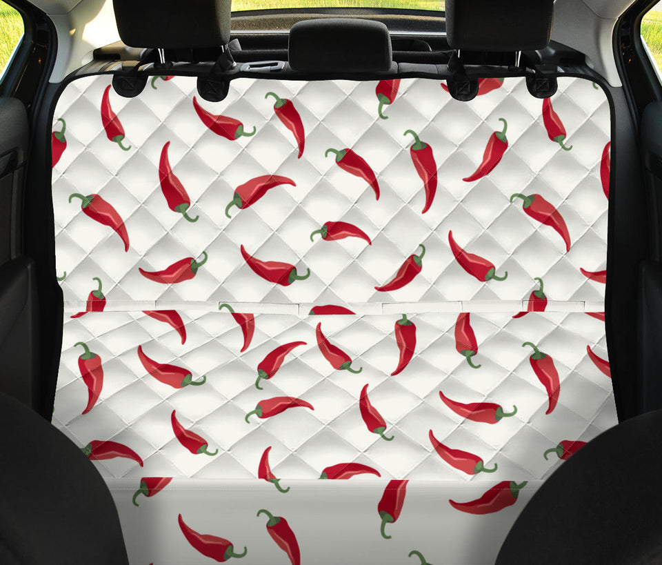 Chili Peppers Pattern Dog Car Seat Covers