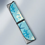 Blue Starfish Coral Reef Pattern Car Sun Shade