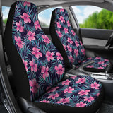 Hibiscus Pattern Print Design 05 Universal Fit Car Seat Covers