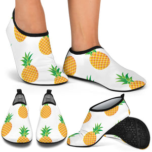 Pineapples Pattern Aqua Shoes