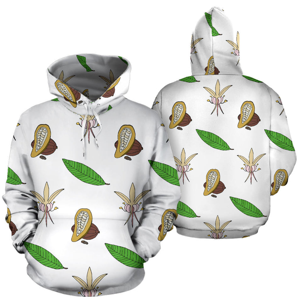 Color Hand Drawn Cocoa Pattern Men Women Pullover Hoodie