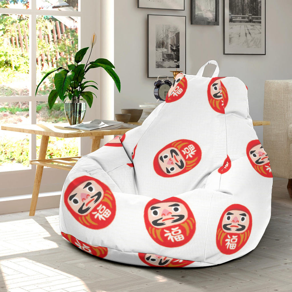 Daruma Japanese Wooden Doll Pattern Bean Bag Cover
