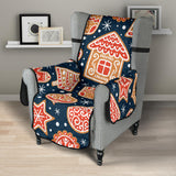 Christmas gingerbread cookie pattern Chair Cover Protector