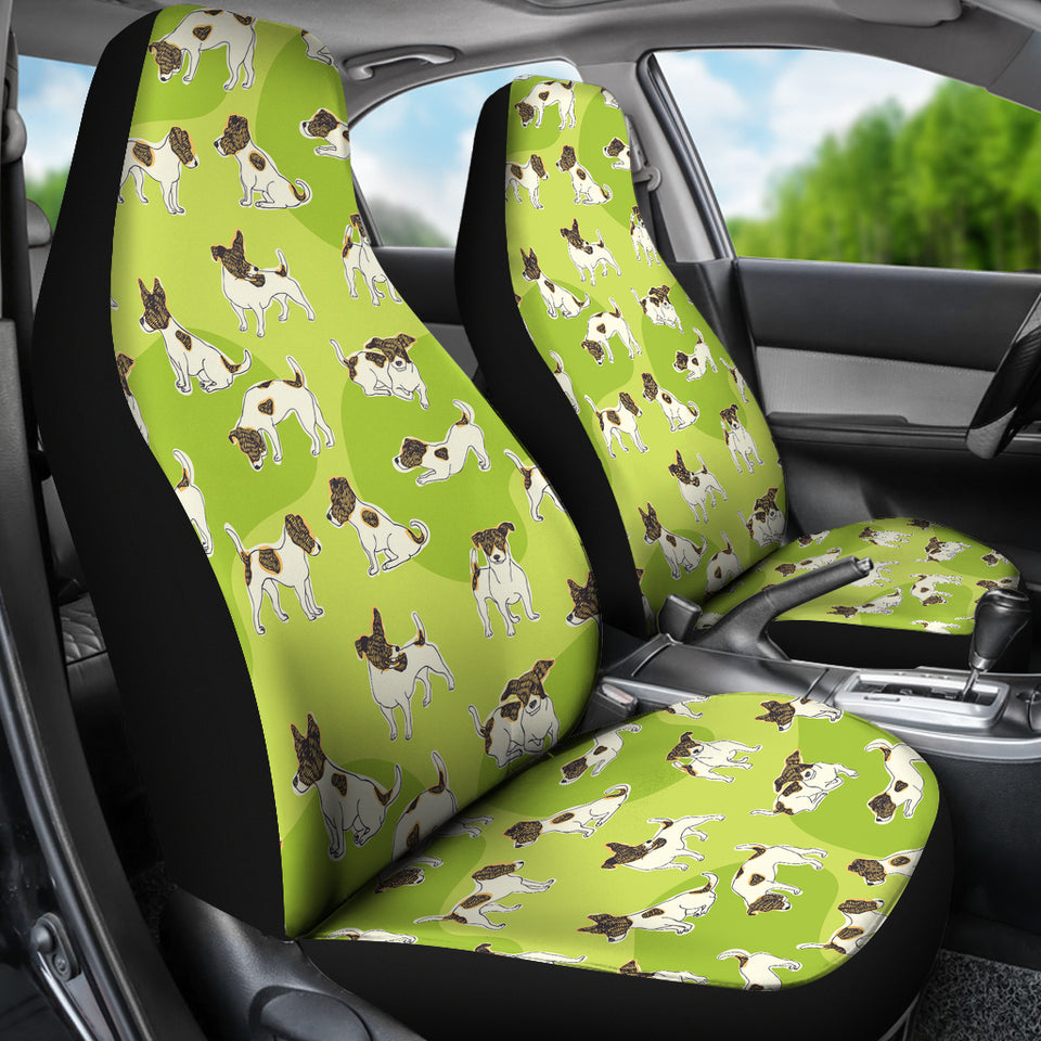 Jack Russel Pattern Print Design 01 Universal Fit Car Seat Covers