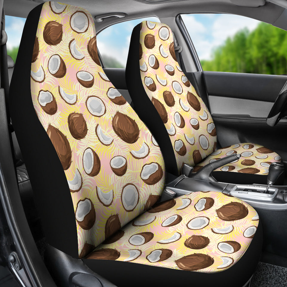Coconut Pattern Print Design 05 Universal Fit Car Seat Covers