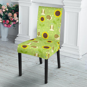 Snail Pattern Print Design 01 Dining Chair Slipcover