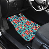 British Pattern Print Design 04 Front Car Mats
