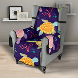 Colorful sea turtle pattern Chair Cover Protector