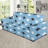 Stingray Pattern Print Design 03  Sofa Slipcover