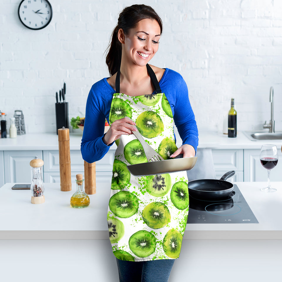 Watercolor Kiwi Pattern Adjustable Apron