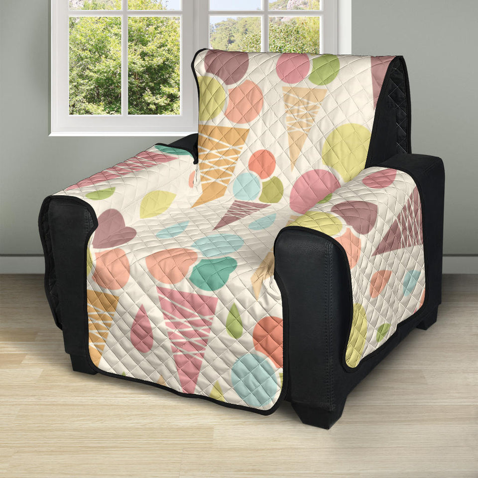 Ice cream cone pattern Recliner Cover Protector