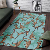 Monkey Palm Tree Background Area Rug