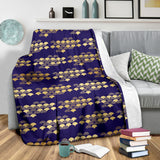Beautiful Japanese Fan Pattern Premium Blanket