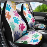 Dog Paws Pattern Print Design 01 Universal Fit Car Seat Covers
