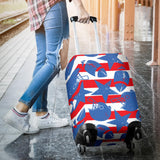 American Football Ball Star Stripes Pattern Luggage Covers