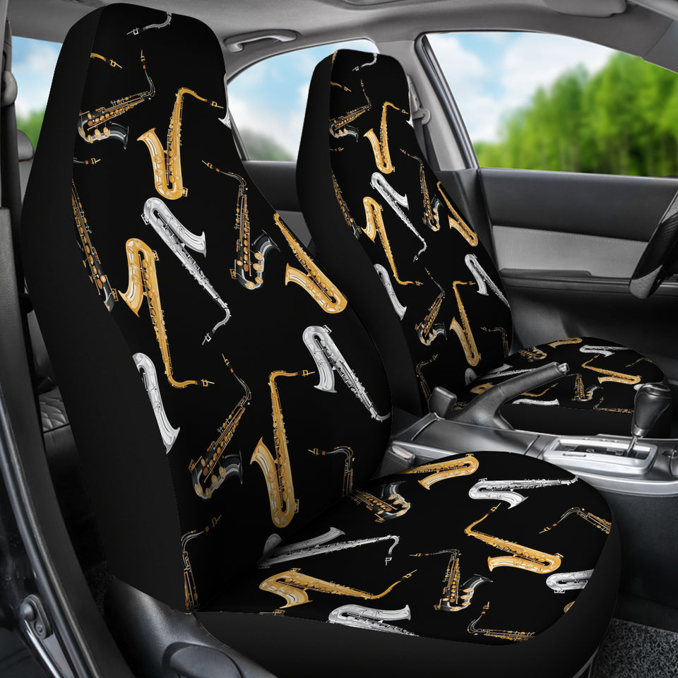 Saxophone Design Pattern  Universal Fit Car Seat Covers