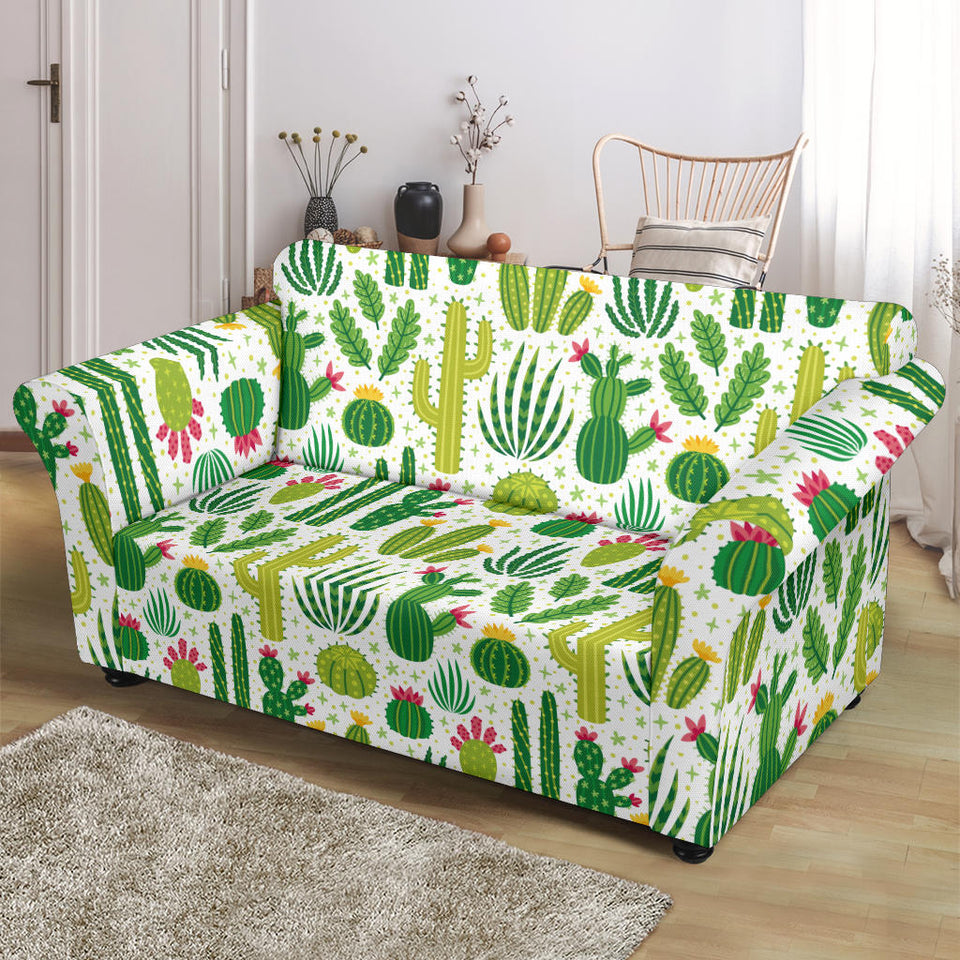 Cactus Pattern Loveseat Couch Slipcover