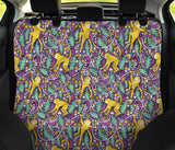 Cute Yellow Monkey Leaves Pattern Dog Car Seat Covers