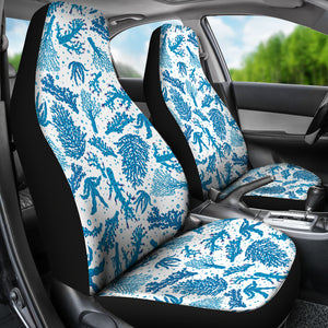 Coral Reef Pattern Print Design 01 Universal Fit Car Seat Covers