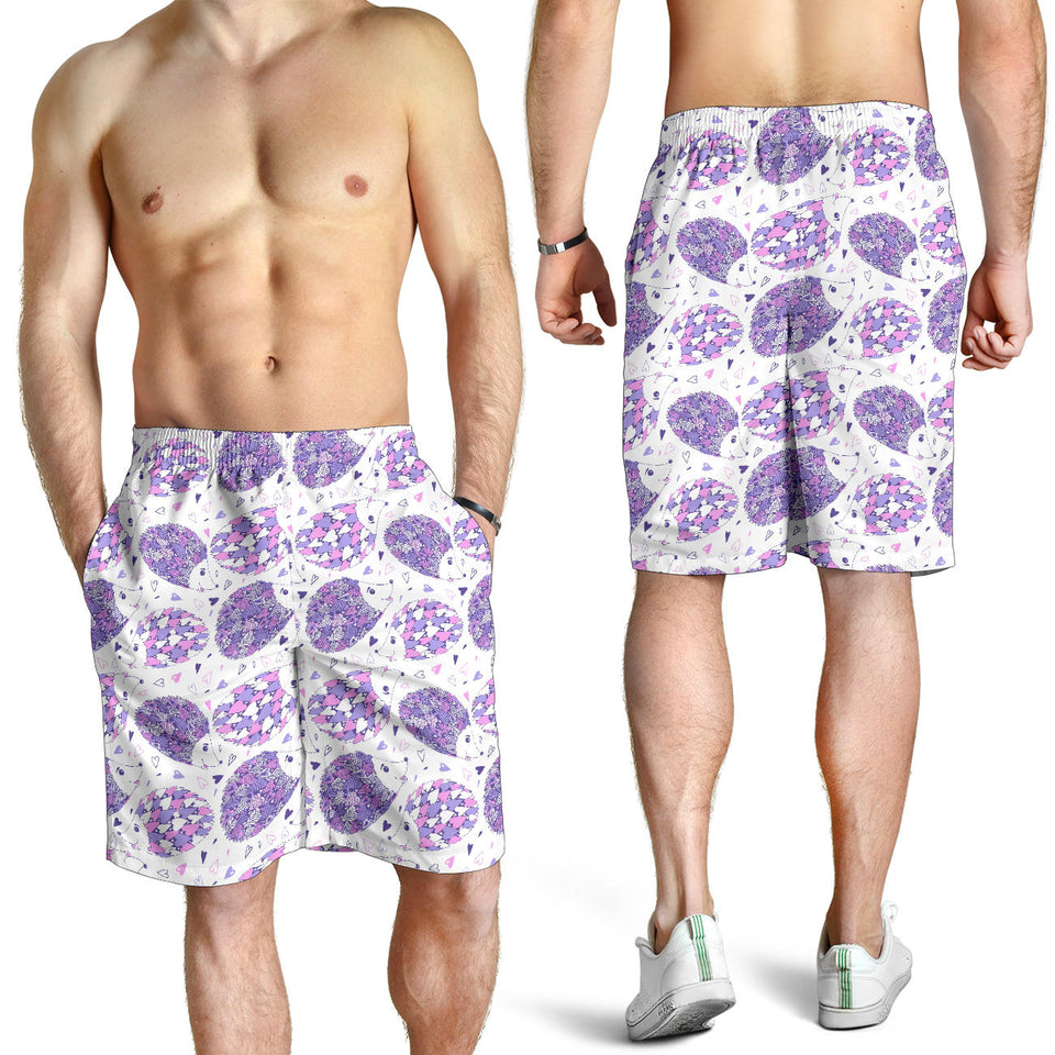 Hedgehog Pattern Print Design 05 Men Shorts