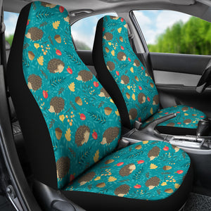 Hedgehog Pattern Print Design 01 Universal Fit Car Seat Covers