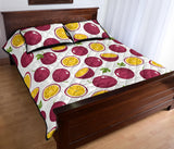 Passion fruit design pattern Quilt Bed Set